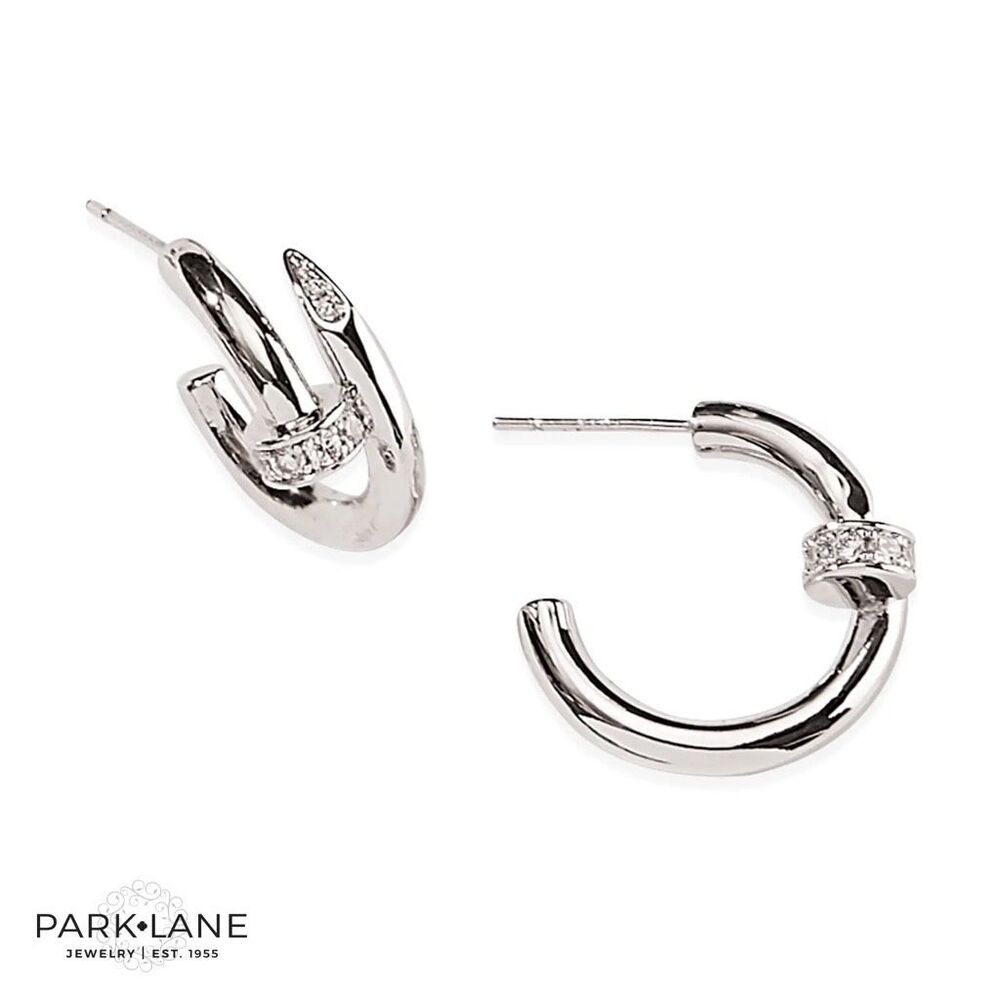 Park Lane | Crest Earrings | Silver